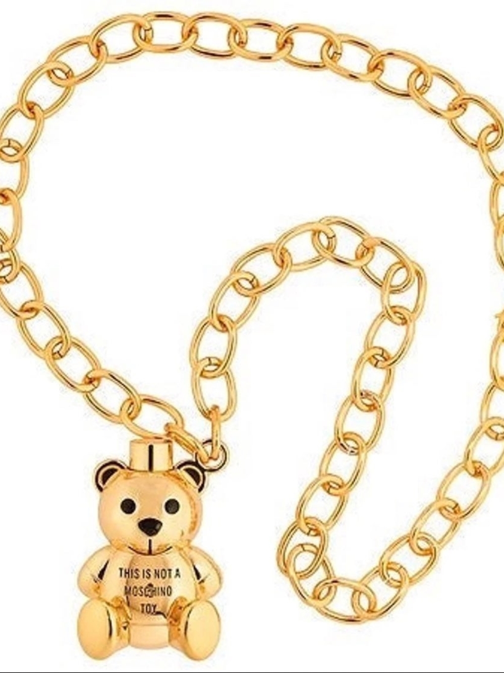 limited-edition Moschino x Sephora teddy bear chain necklace